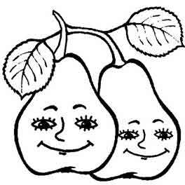Funny Pear from series Funny Fruits, Talking fruits