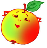 Funny apple